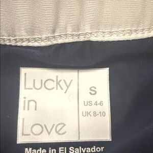 Lucky in Love Blue and White Skirt